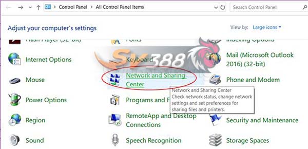 đổi DNS trên máy tính windows 10 vào sv388 không bị chặn 4