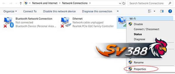 đổi DNS trên máy tính windows 10 vào sv388 không bị chặn 2